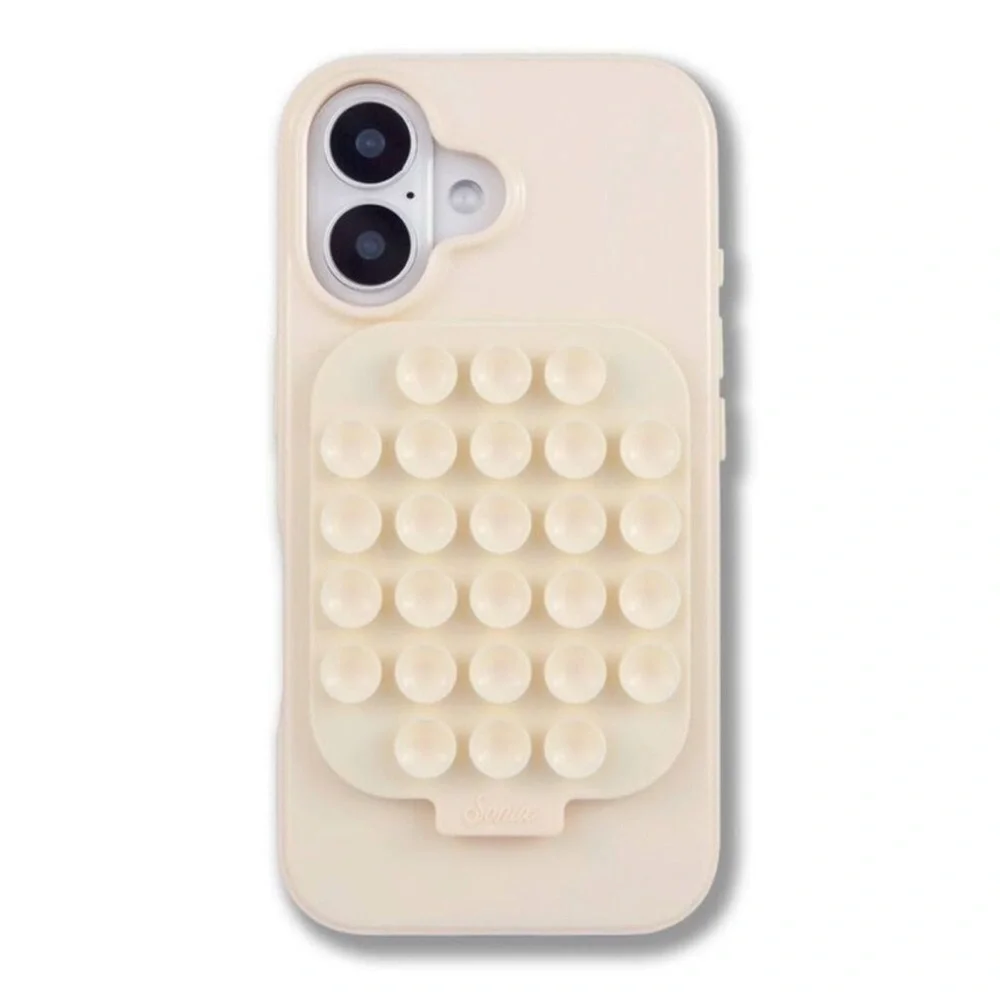 Sonix in Ivory Phone 16 Plus Case with Bubble Grip
